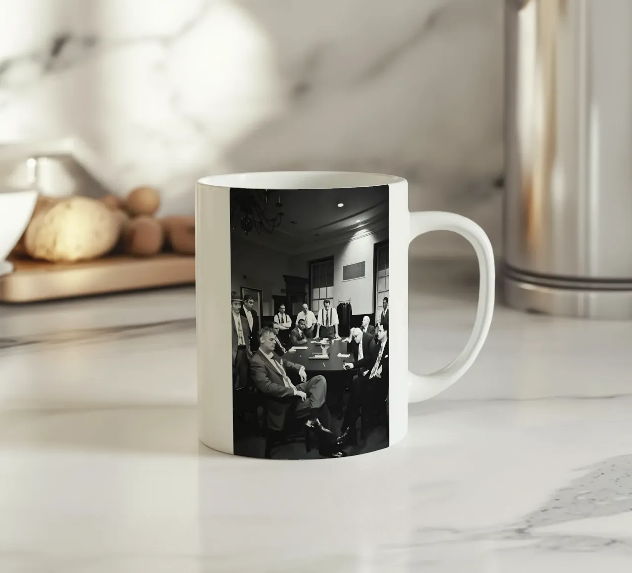 Twelve Angry Men tazza in ceramica da Low poly art
