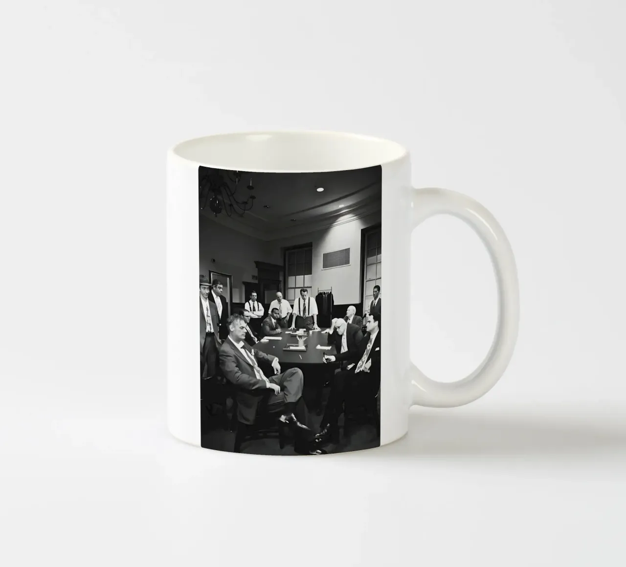 Twelve Angry Men tazza in ceramica da Low poly art