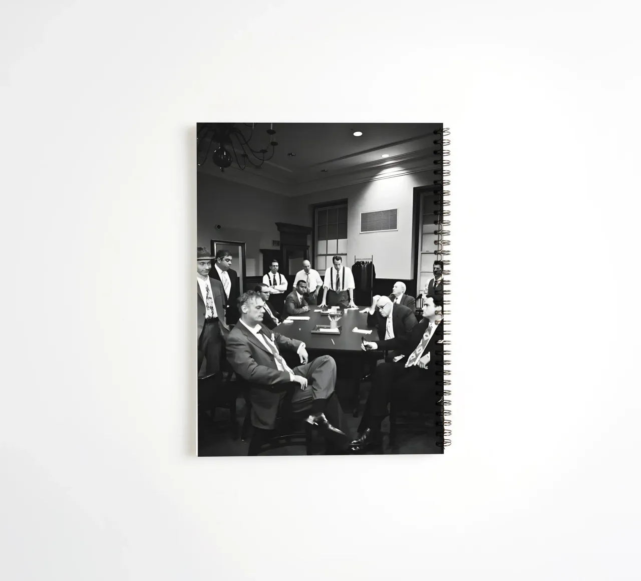 Twelve Angry Men spiral notebook by Low poly art