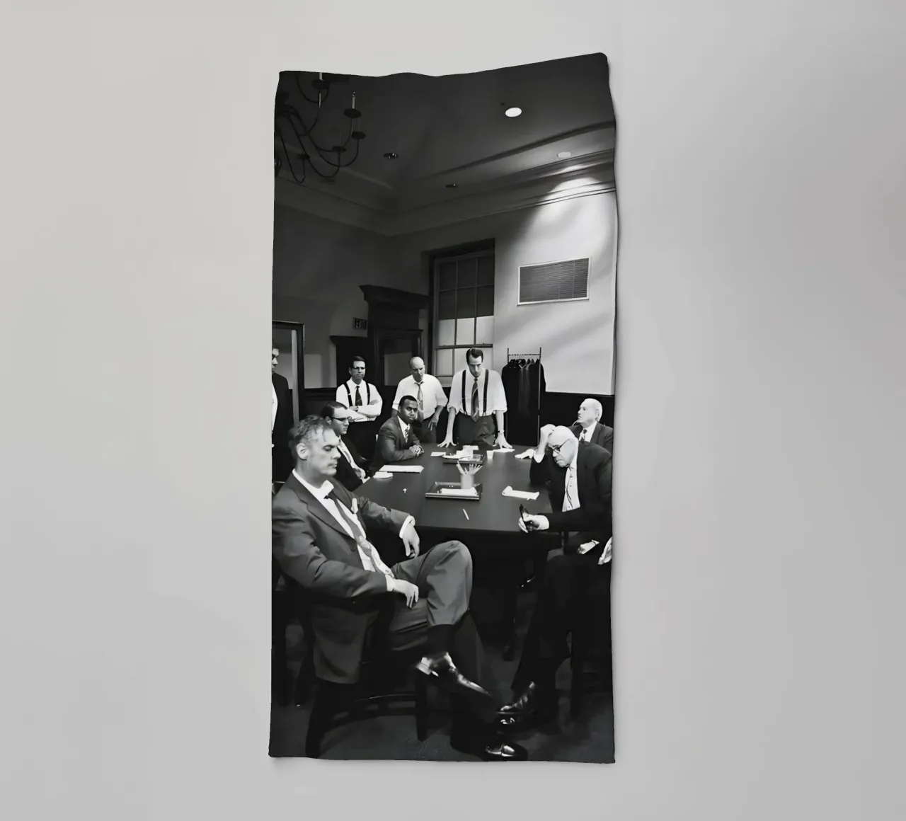 Twelve Angry Men asciugamano da bagno da Low poly art