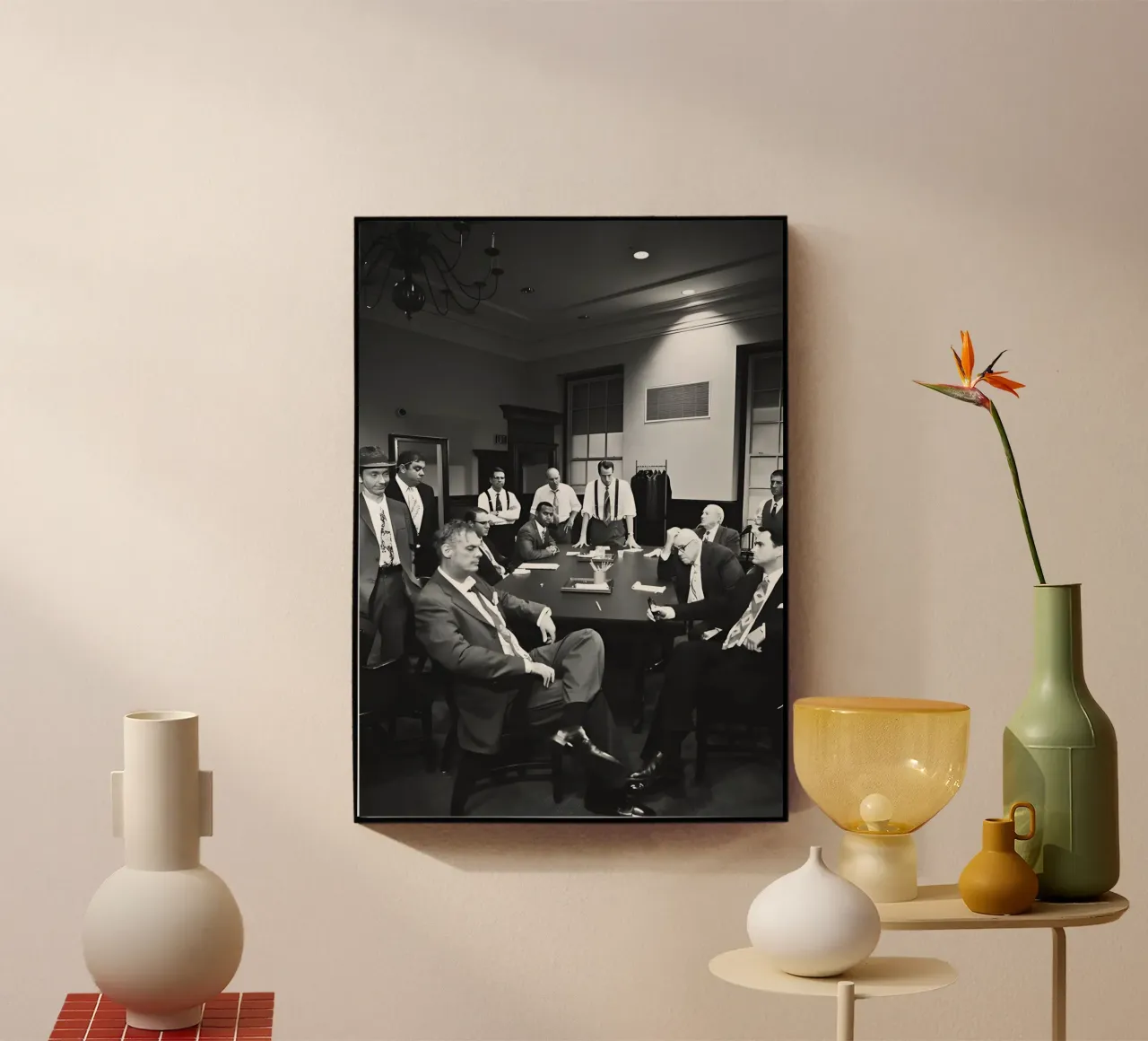 Twelve Angry Men plexiglass da Low poly art