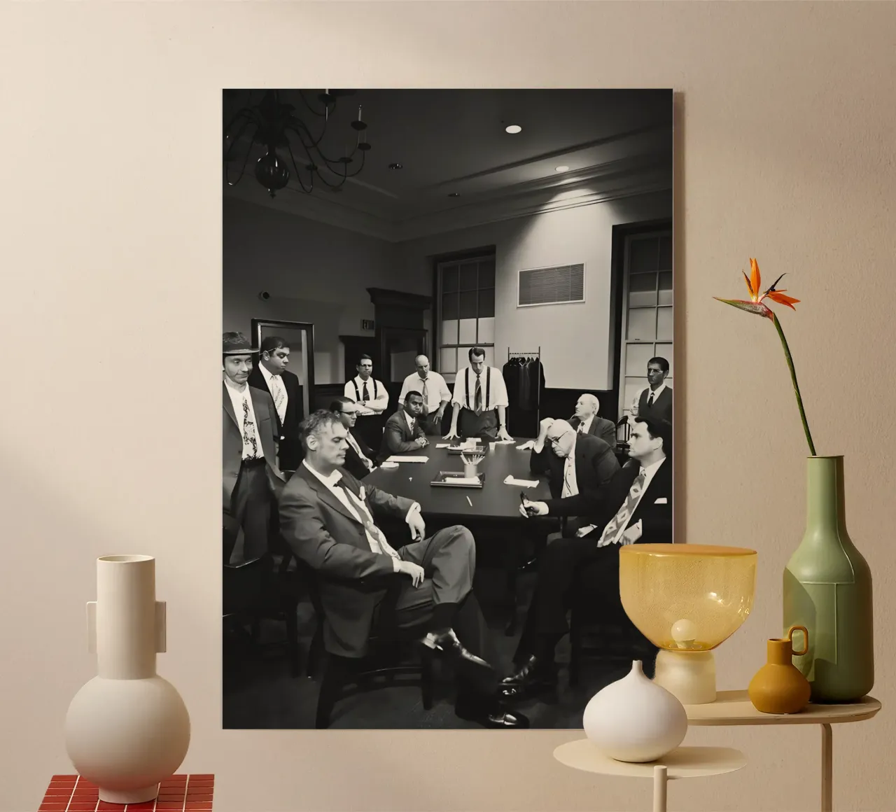 Twelve Angry Men plexiglass da Low poly art