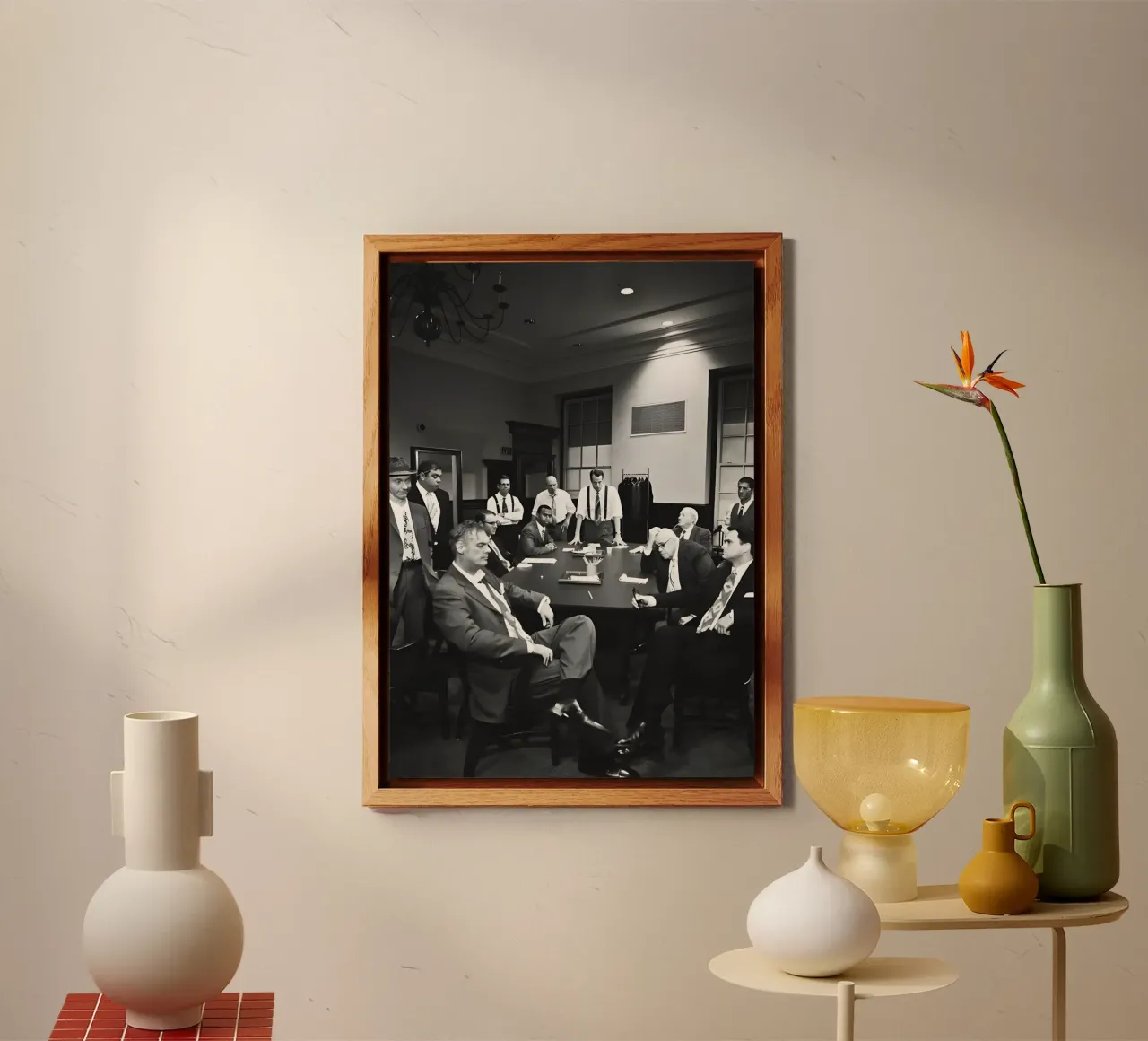 Twelve Angry Men alluminio dibond da Low poly art