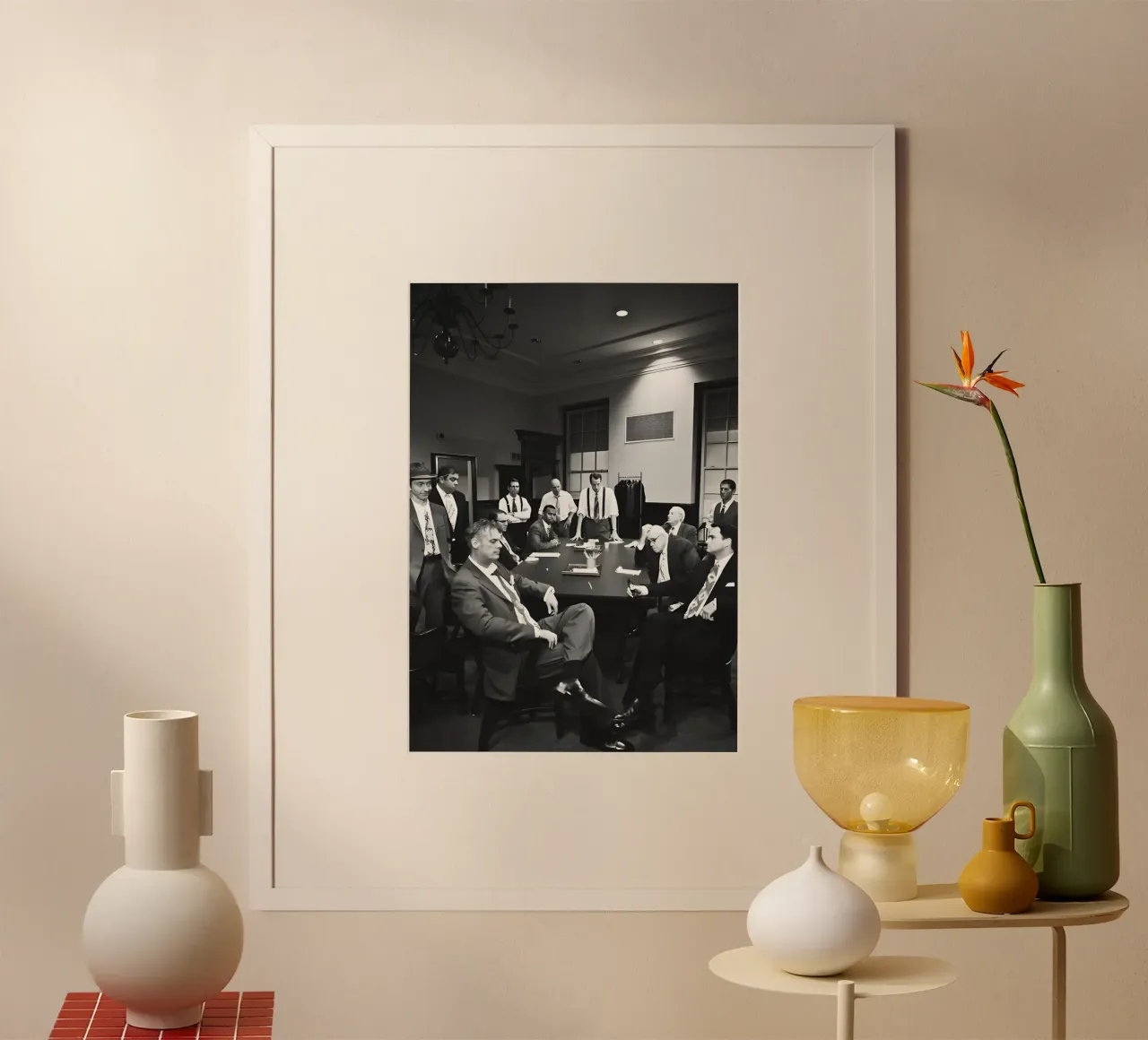 Twelve Angry Men carta hahnemühle da Low poly art