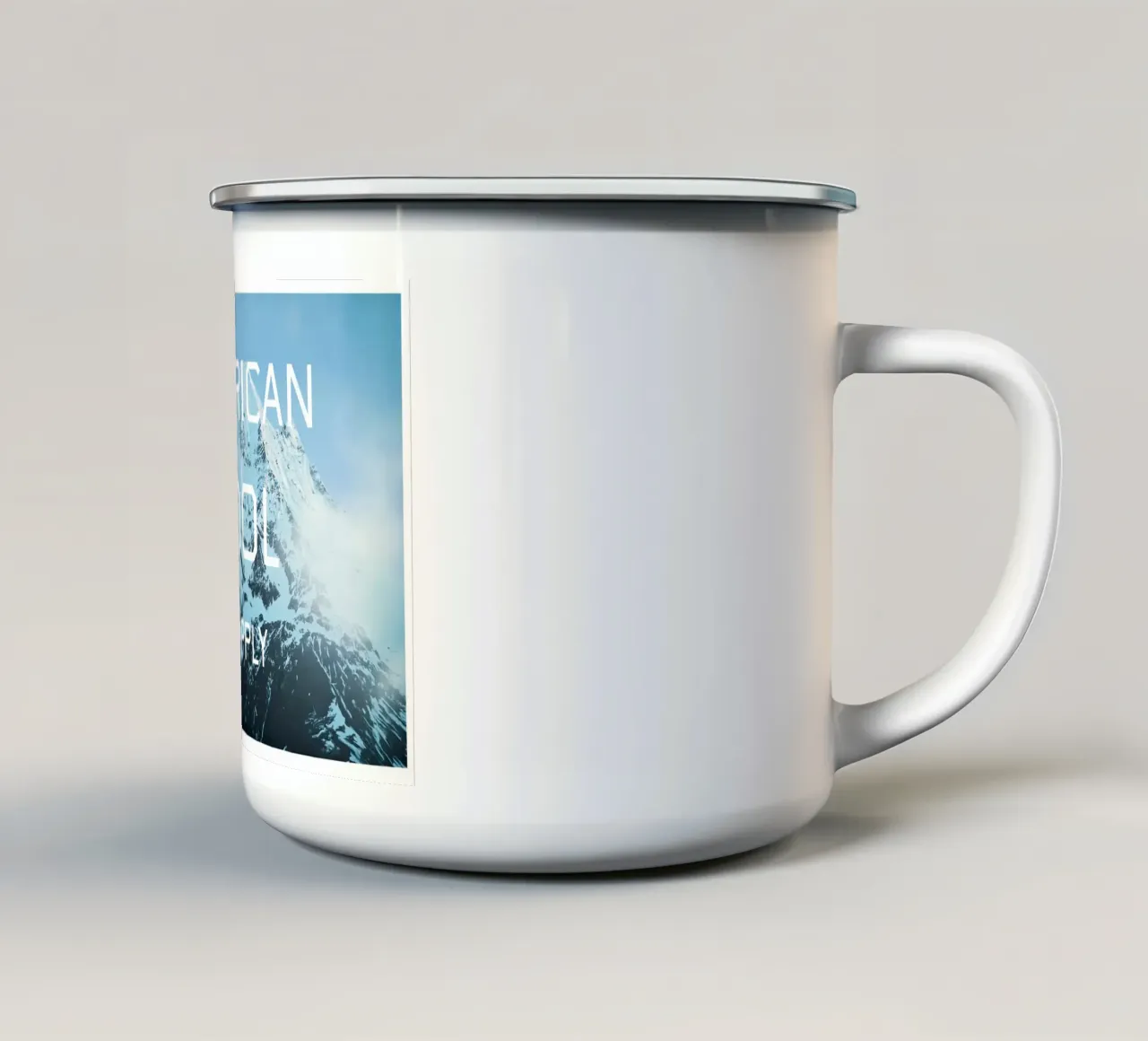 Ed Ruscha American Tool Supply tazza in smalto da Marcobarshop