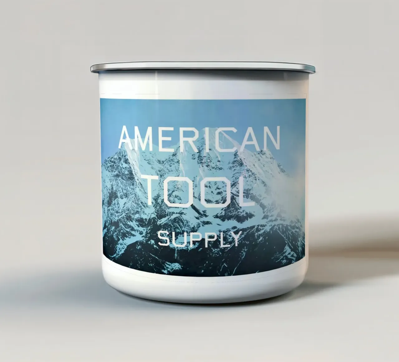 Ed Ruscha American Tool Supply tazza in smalto da Marcobarshop