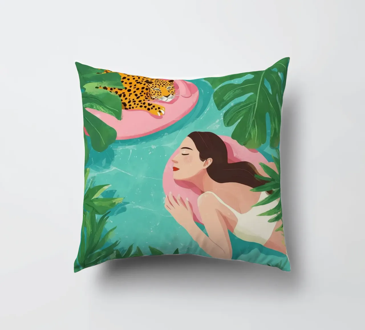 Flamingo Dreams III cuscino da Clara August