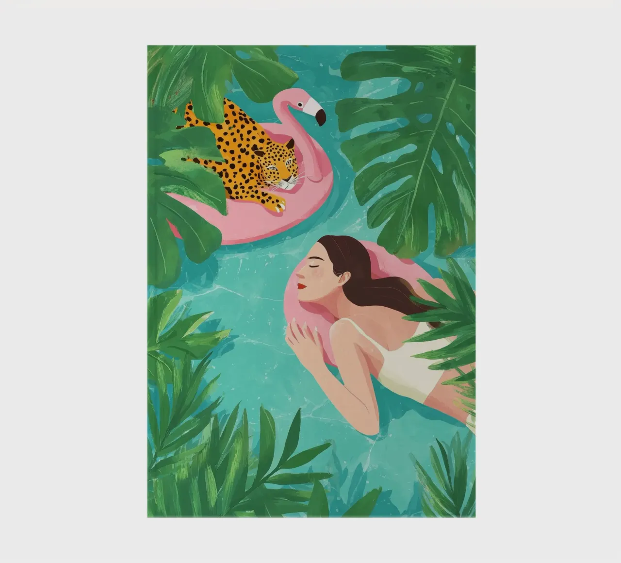 Flamingo Dreams III notebook by Clara August