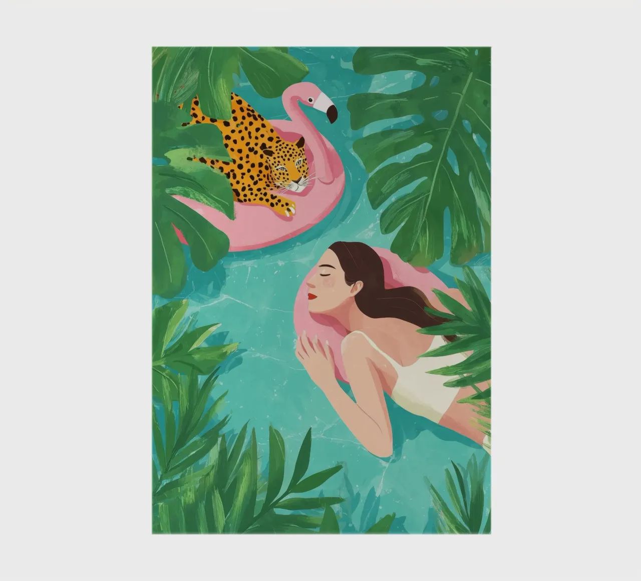 Flamingo Dreams III notebook by Clara August