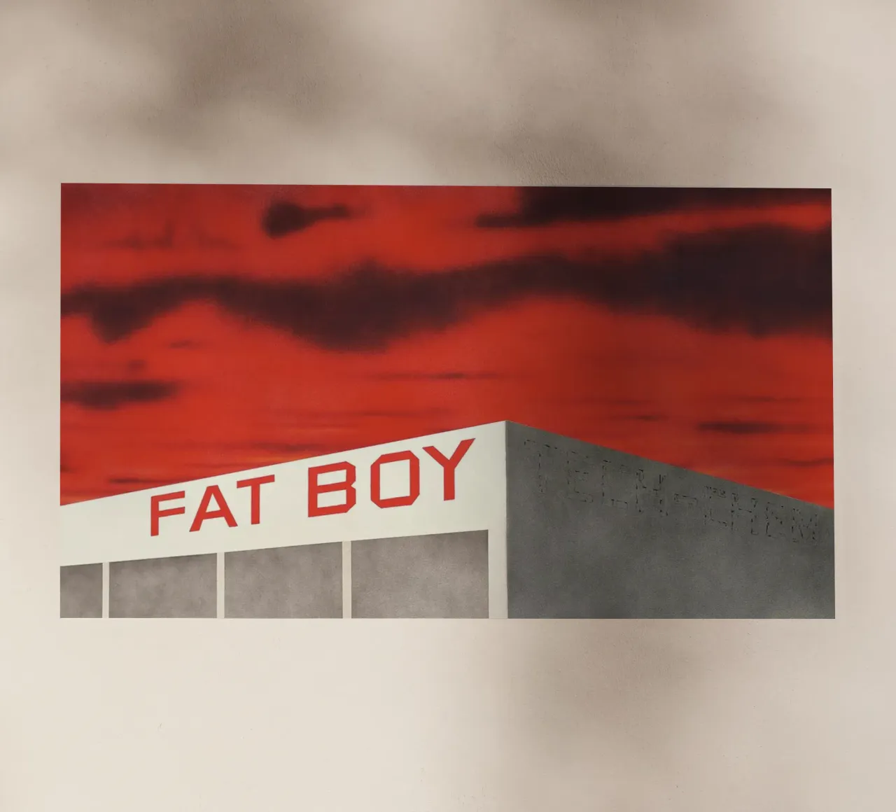 Ed Ruscha Ragazzo grasso Tech-Chem pellicola backlit da Marcobarshop