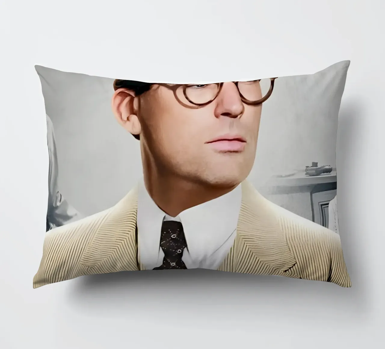 Atticus Finch decorative cushion by Low poly art