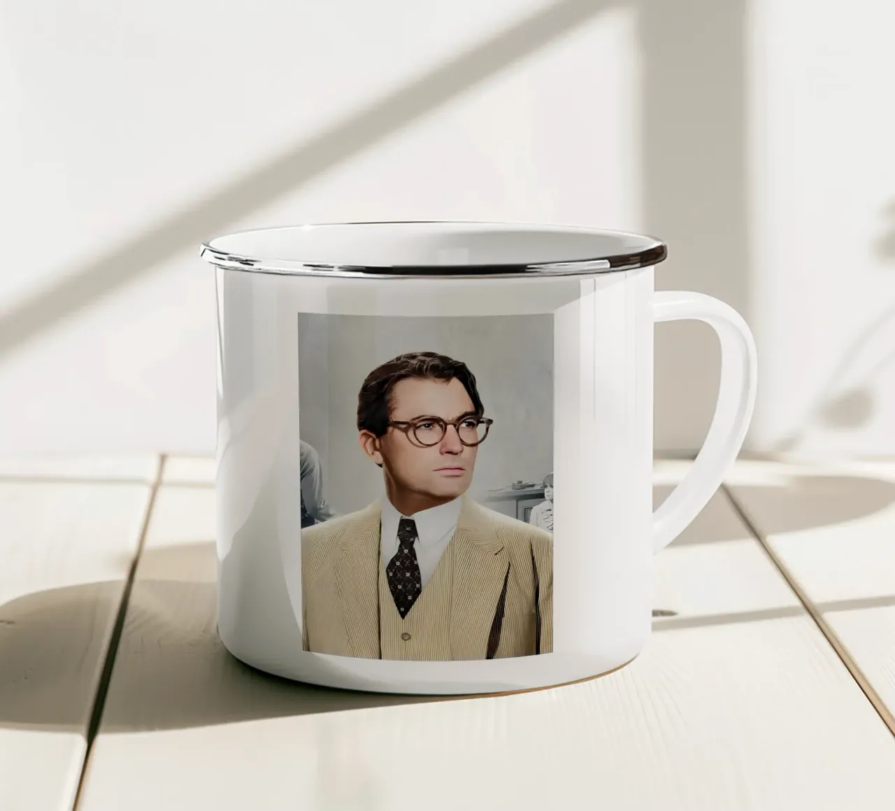 Atticus Finch tazza in smalto da Low poly art