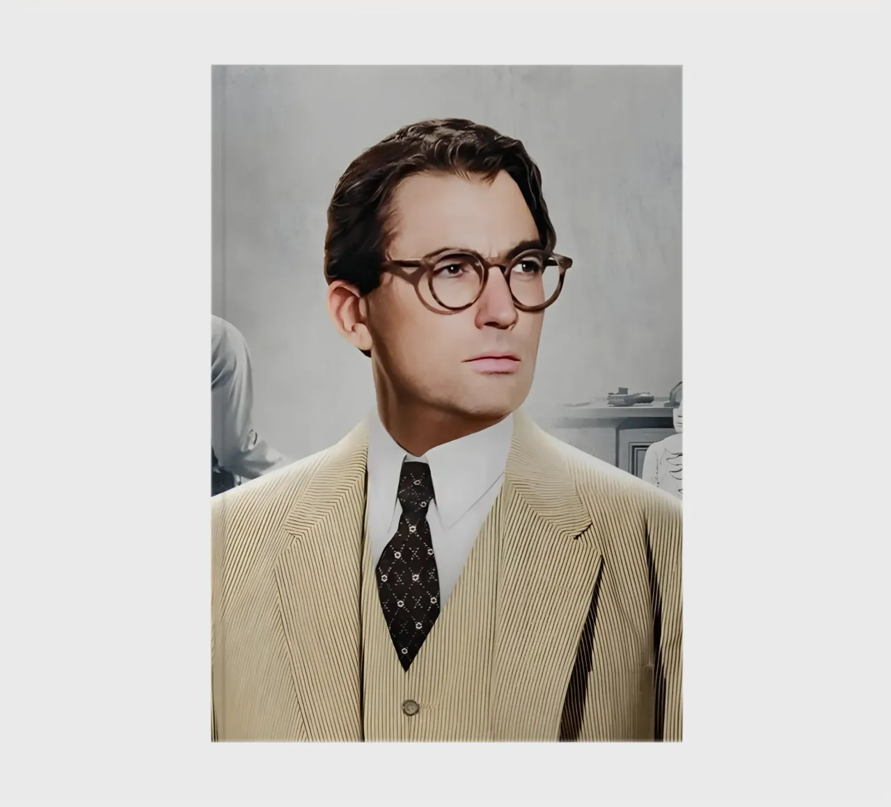 Atticus Finch notebook by Low poly art