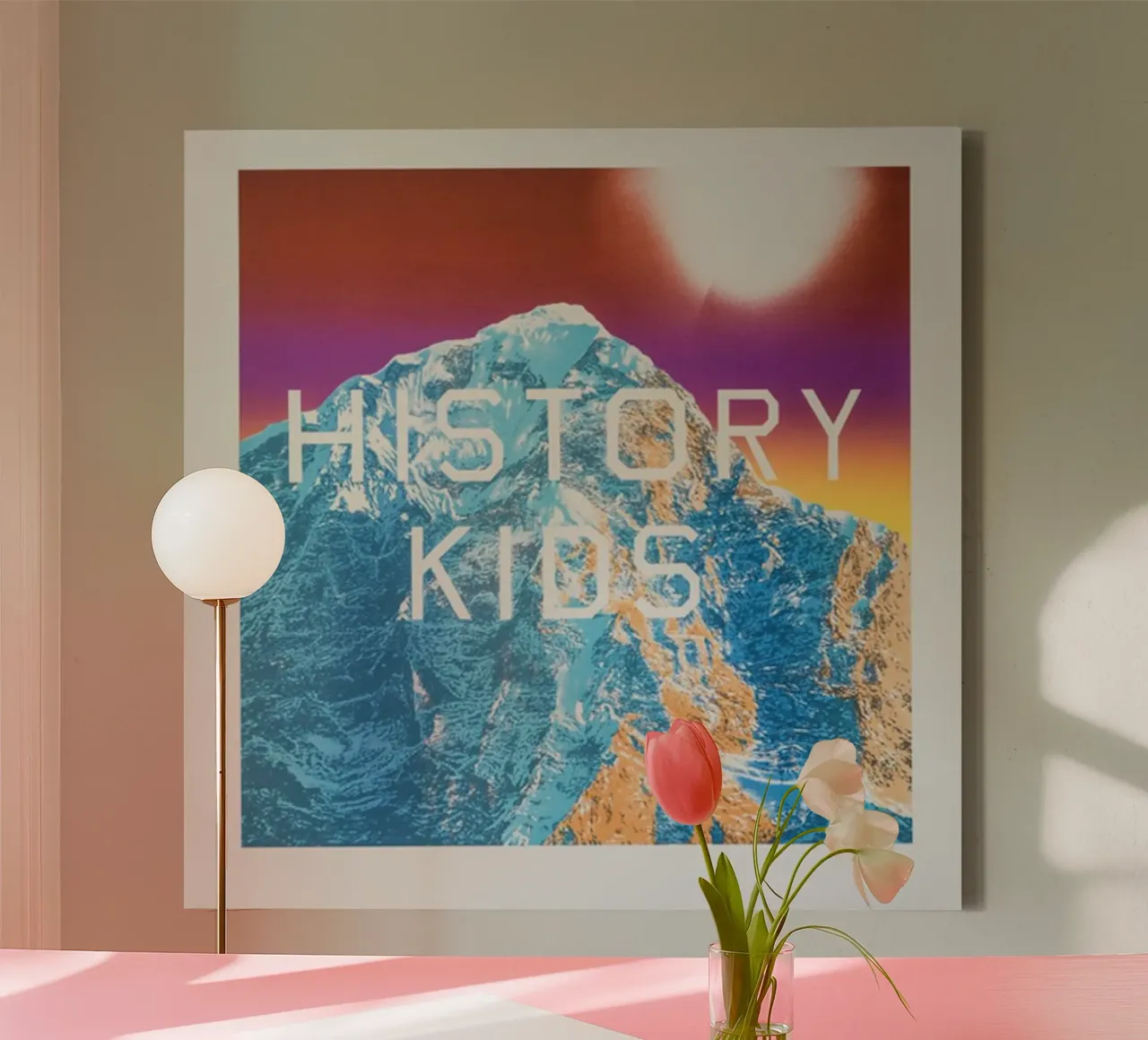 Ed Ruscha History Kids canvas by Marcobarshop