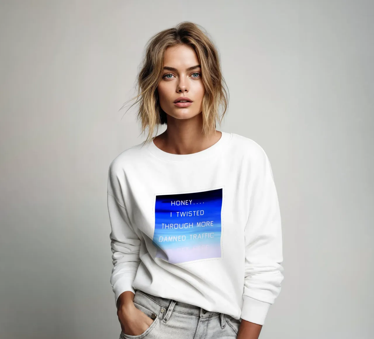 Honey…I Twisted Through More Damn Traffic To Get Here sweatshirt by Marcobarshop