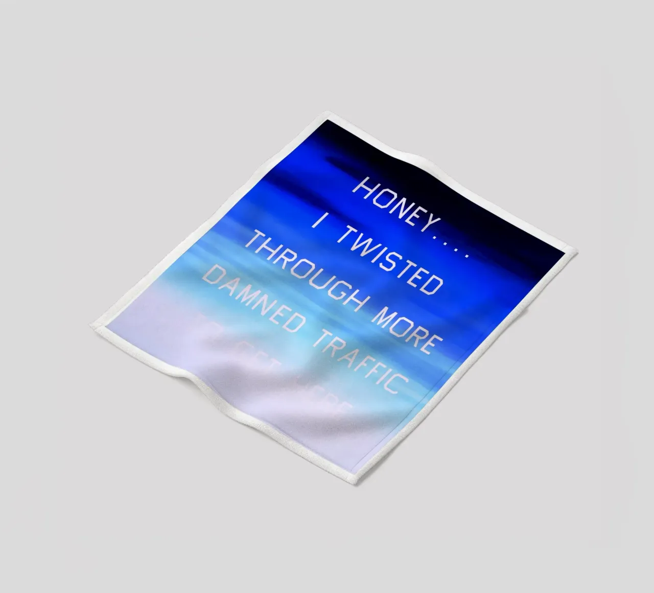 Honey…I Twisted Through More Damn Traffic To Get Here fleece blanket by Marcobarshop
