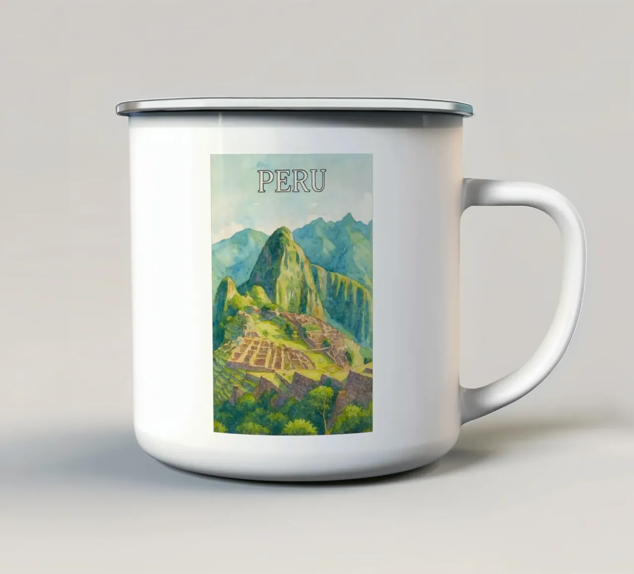 Perù dipingere l'immaginazione tazza in smalto da Diamond