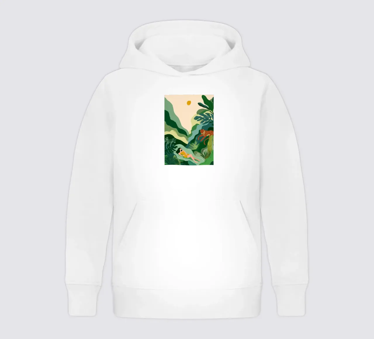 Between Leaves and Dreams kids hoodie by Clara August