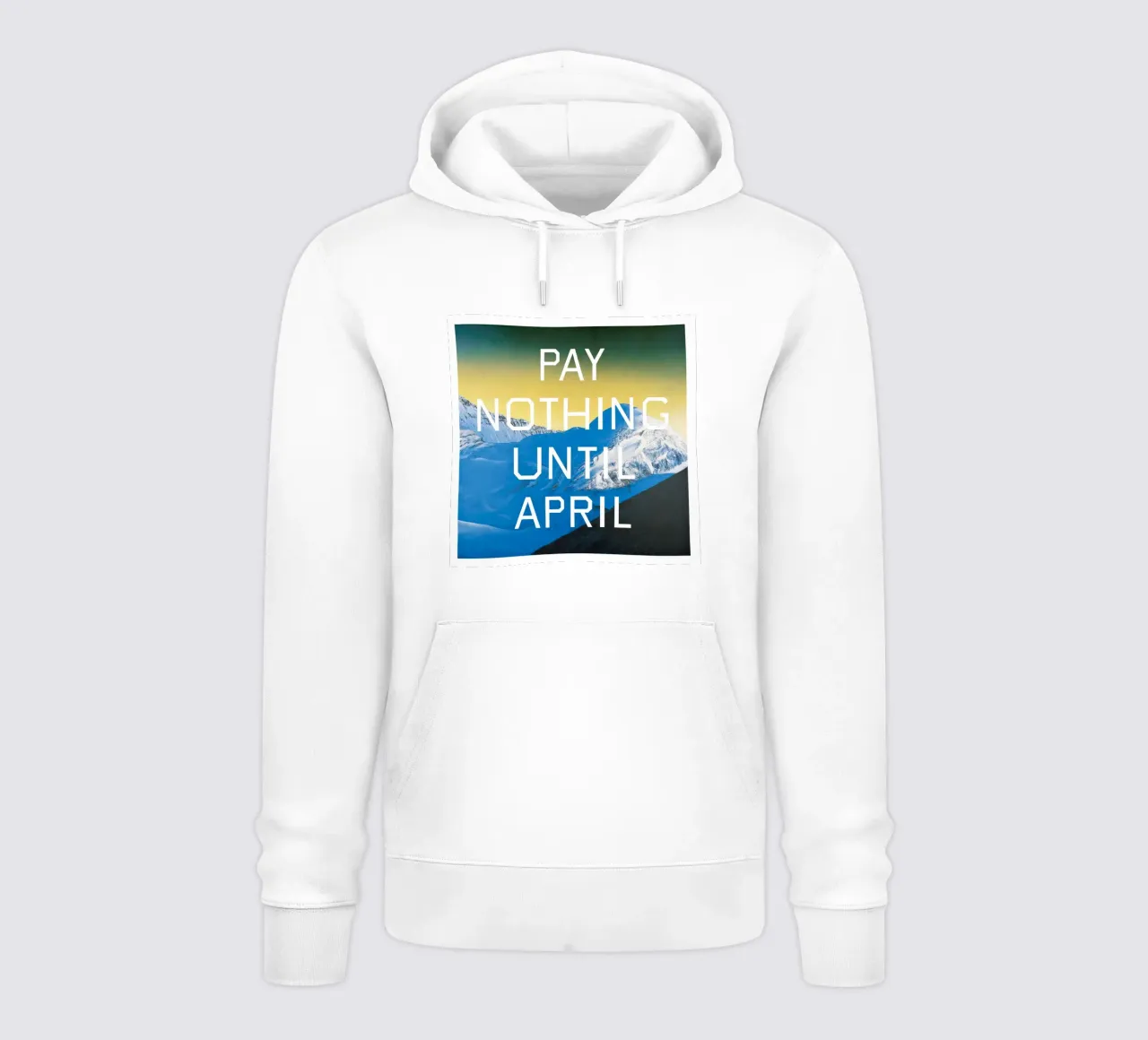 Ed Ruscha Non pagare fino ad aprile felpa con cappuccio da Marcobarshop