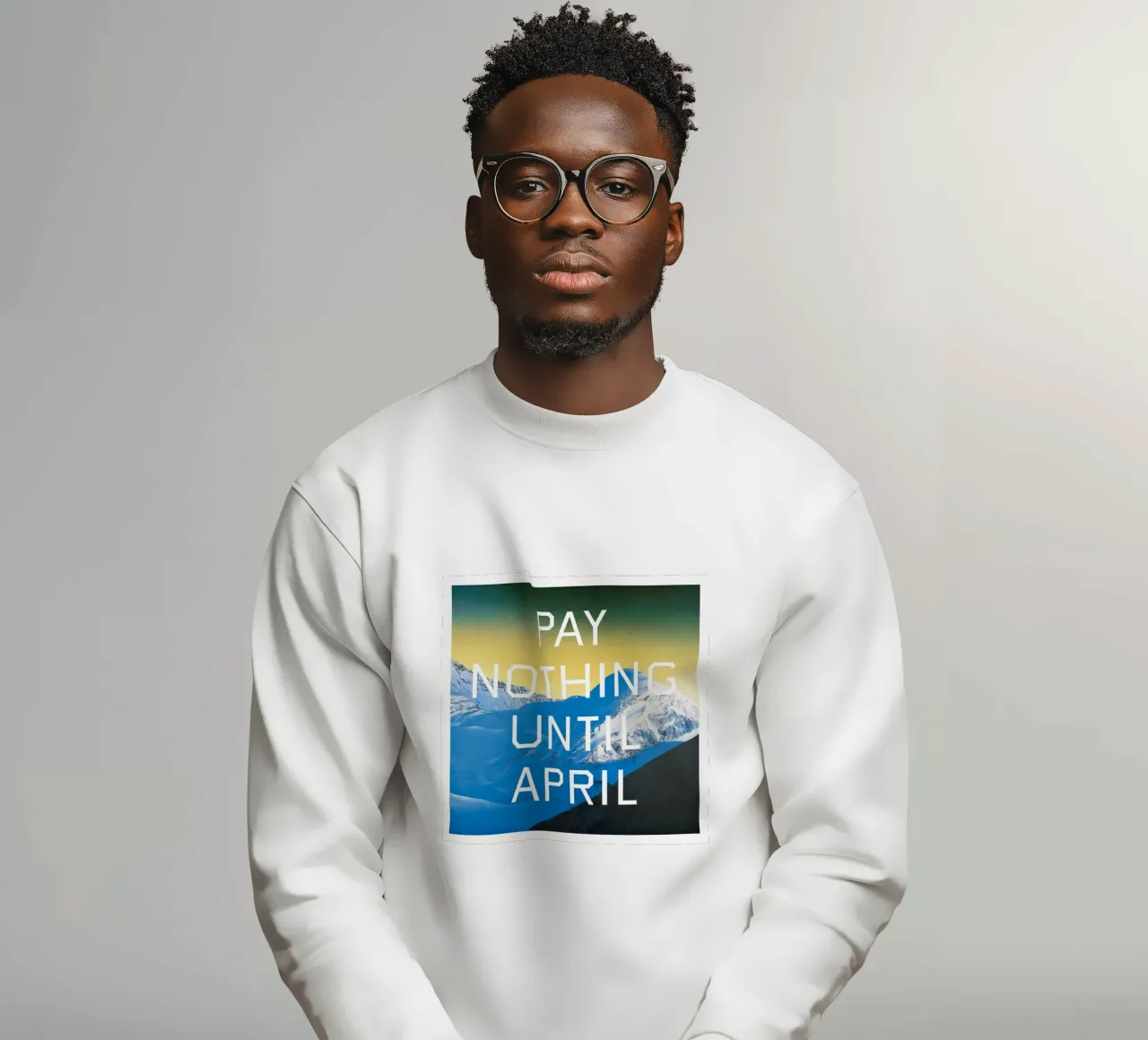 Ed Ruscha Non pagare fino ad aprile felpa da Marcobarshop