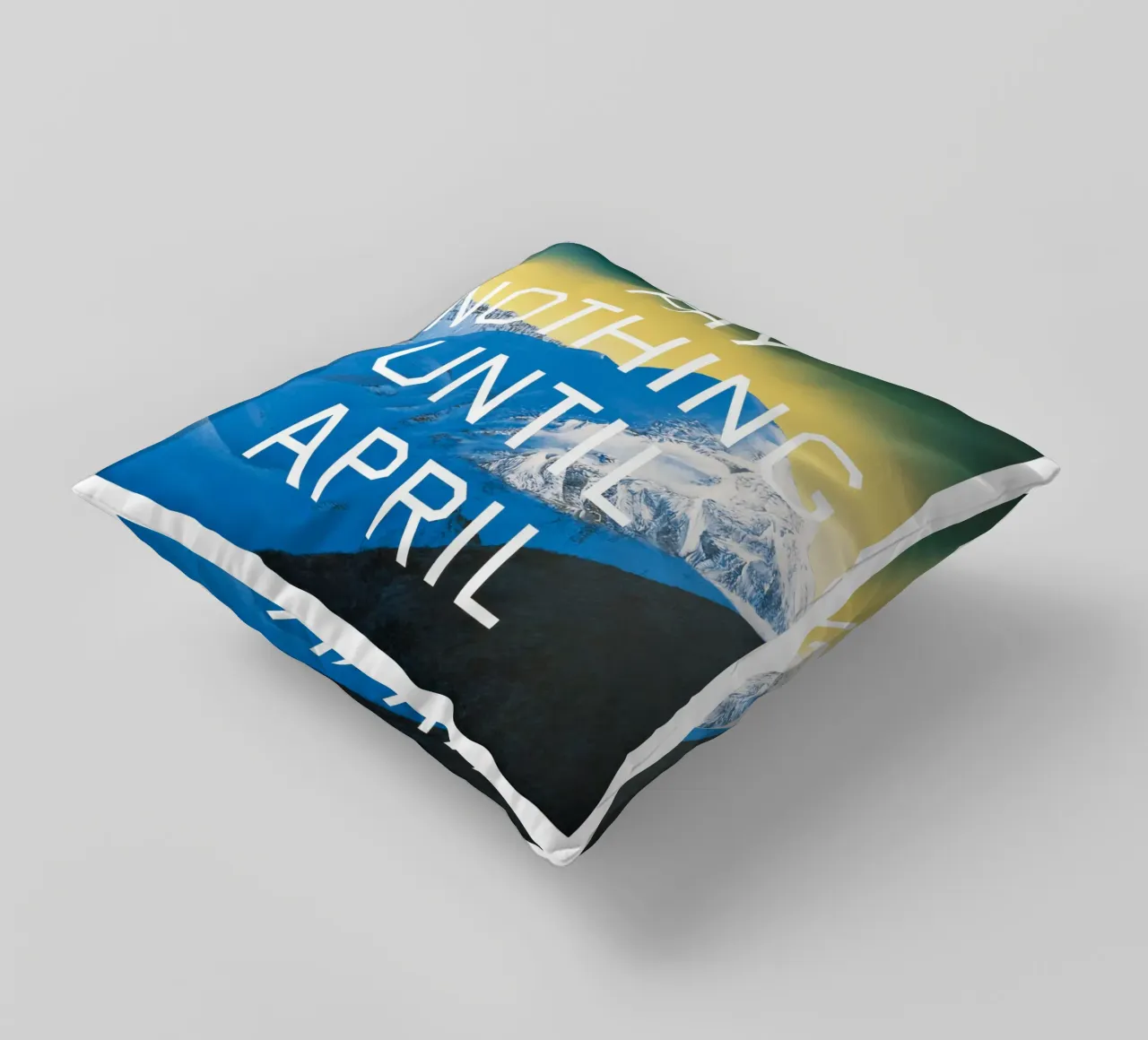 Ed Ruscha Non pagare fino ad aprile cuscino da Marcobarshop
