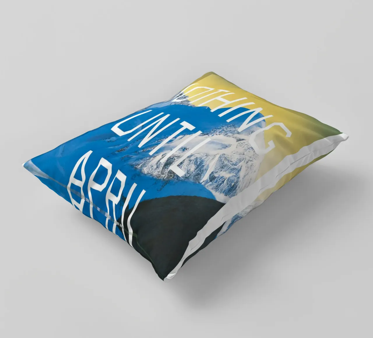 Ed Ruscha Non pagare fino ad aprile cuscino da Marcobarshop