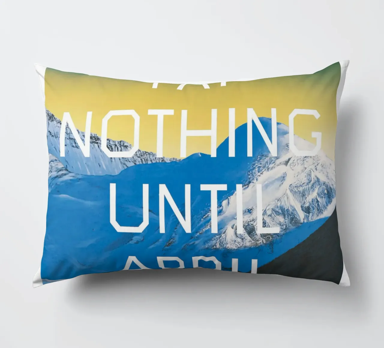 Ed Ruscha Non pagare fino ad aprile cuscino da Marcobarshop