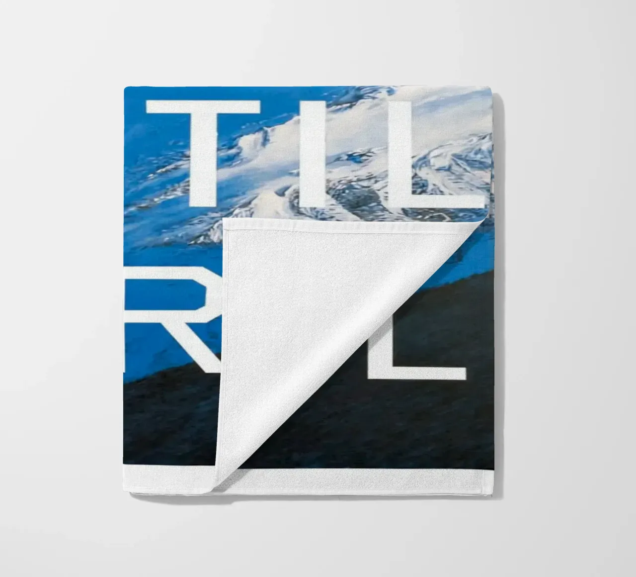 Ed Ruscha Non pagare fino ad aprile telo mare da Marcobarshop