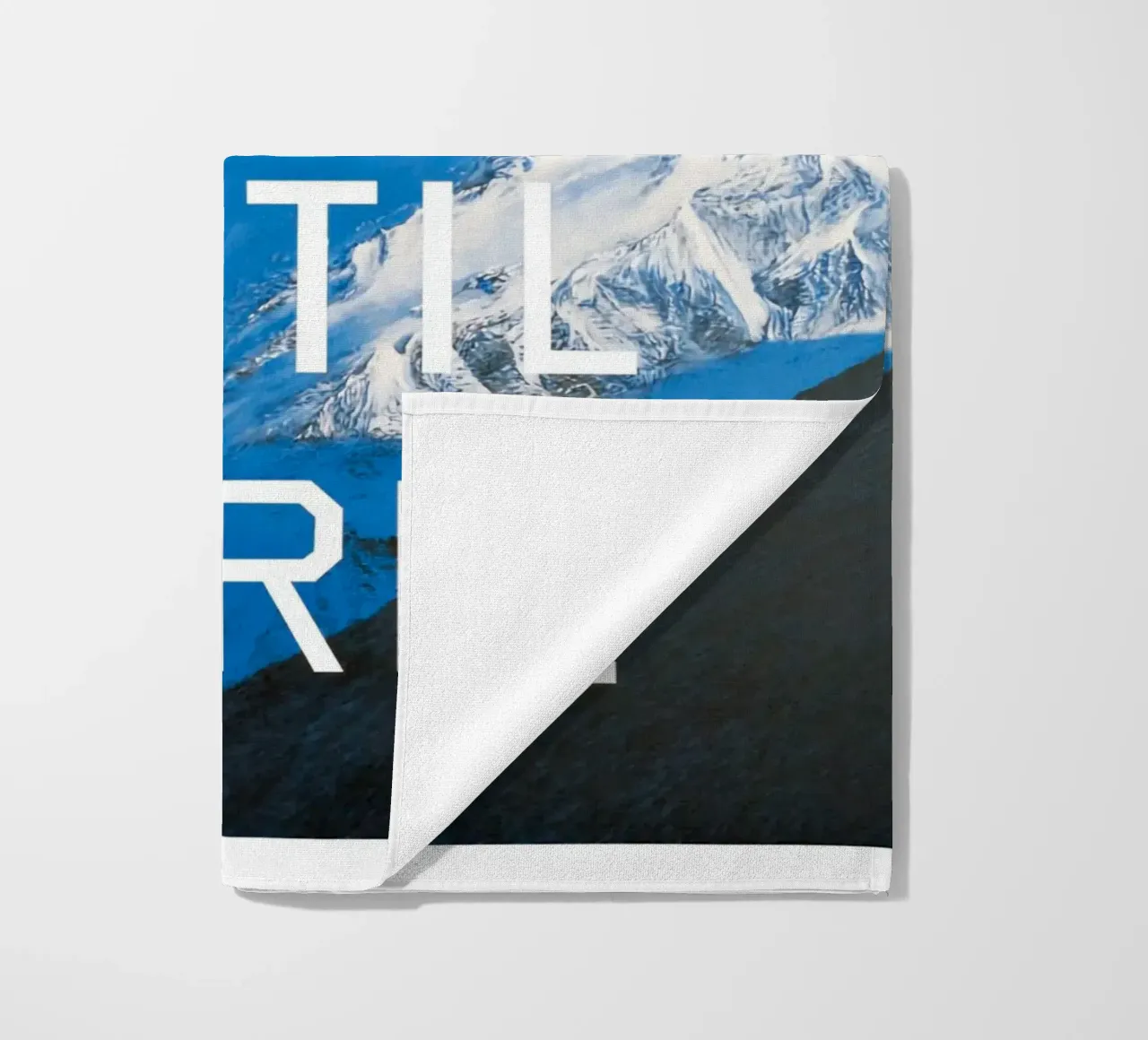 Ed Ruscha Non pagare fino ad aprile telo mare da Marcobarshop