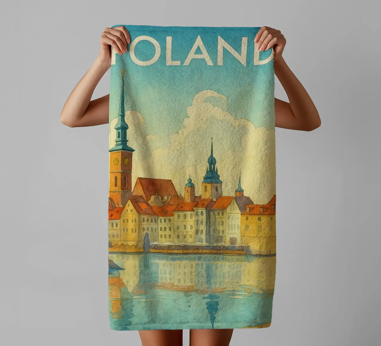 Poland Painting Imagination towel by Diamond