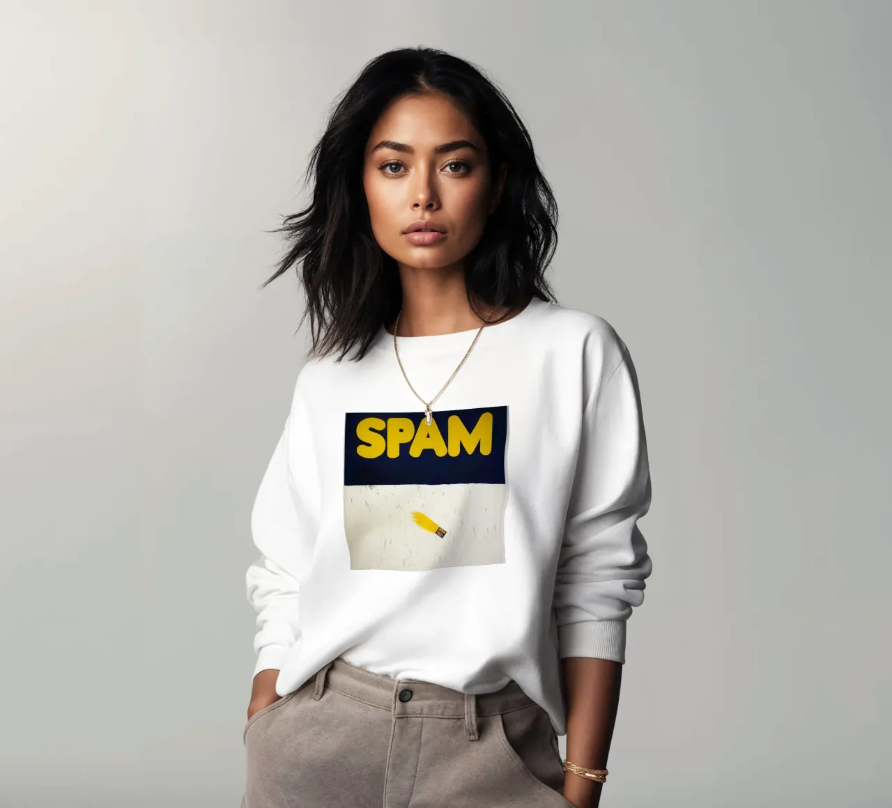 Nave razzo piena di spam di Ed Ruscha felpa da Marcobarshop