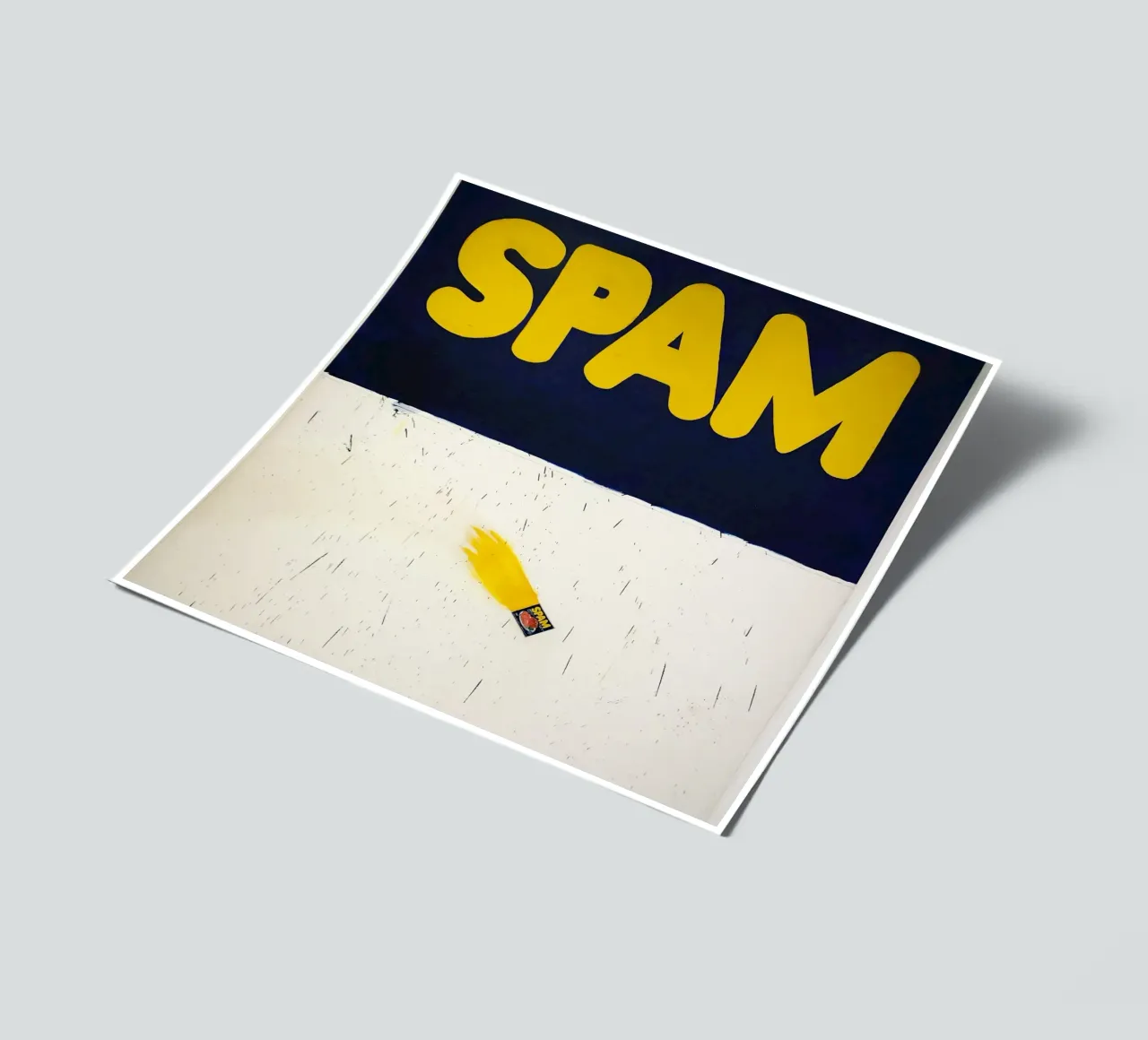 Ed Ruscha Spam-Filled Rocket Ship sticker sheet by Marcobarshop