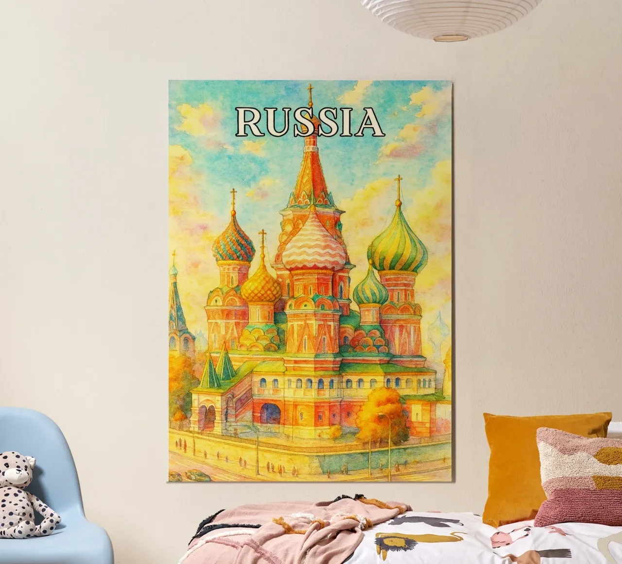 Rusia Pintura Imaginación poster con marco de plástico de Diamond