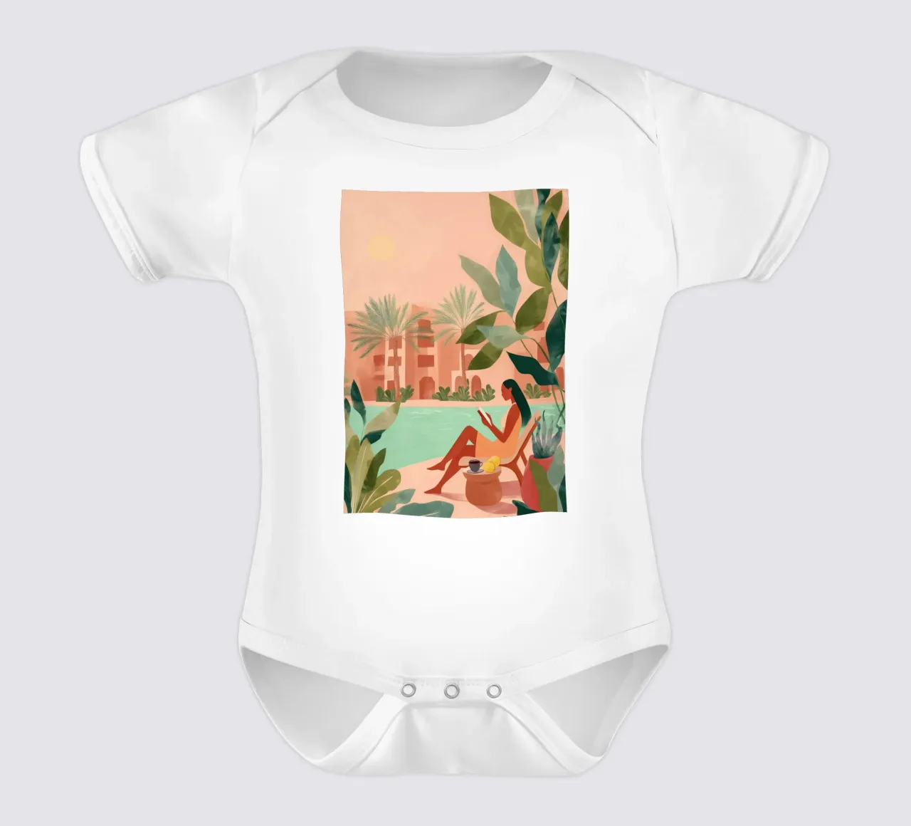 Desert Chapters body neonato maniche corte da Clara August