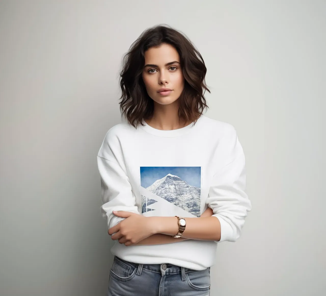 Ed Ruscha Montagna standard felpa da Marcobarshop