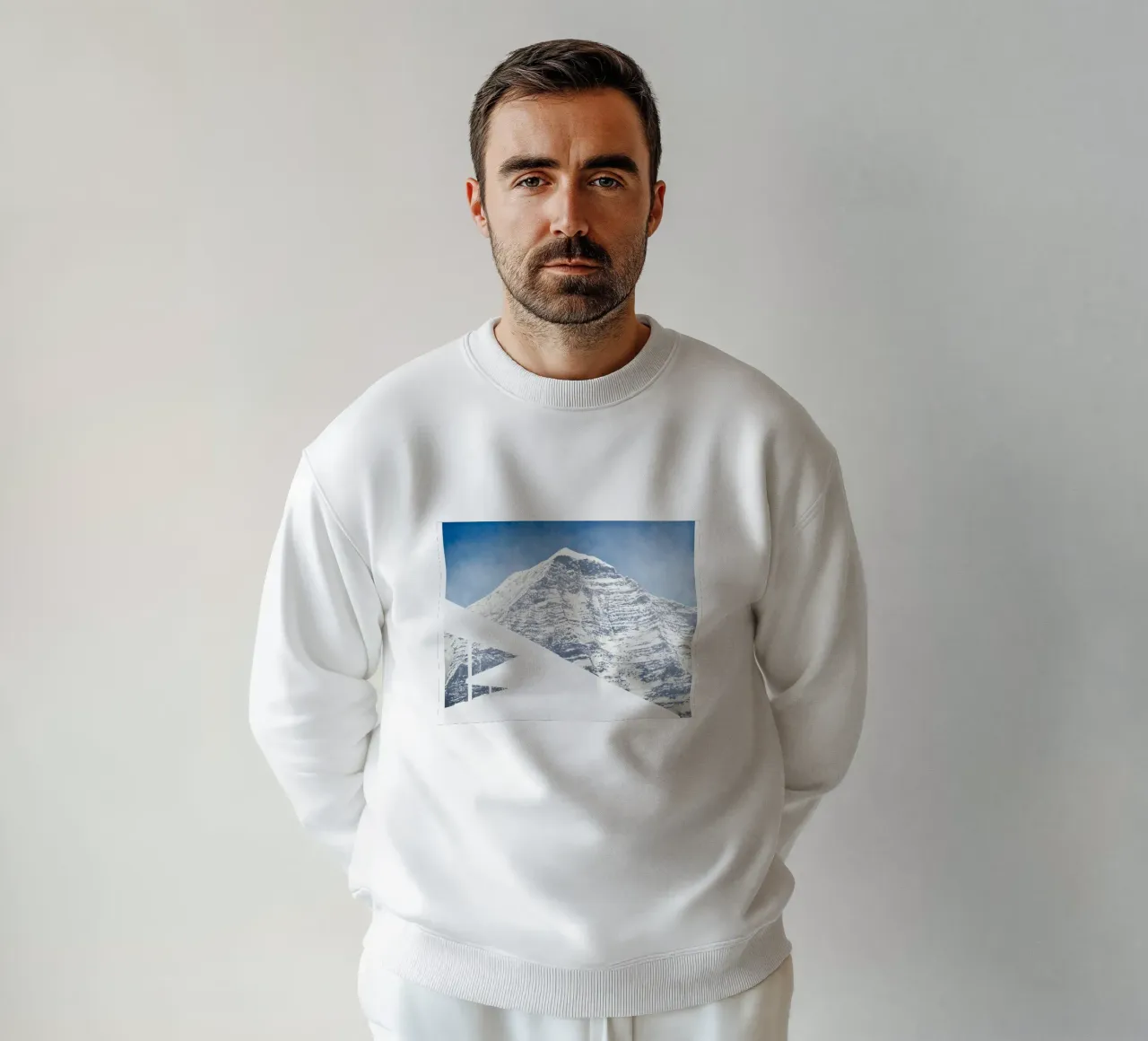 Ed Ruscha Montagna standard felpa da Marcobarshop