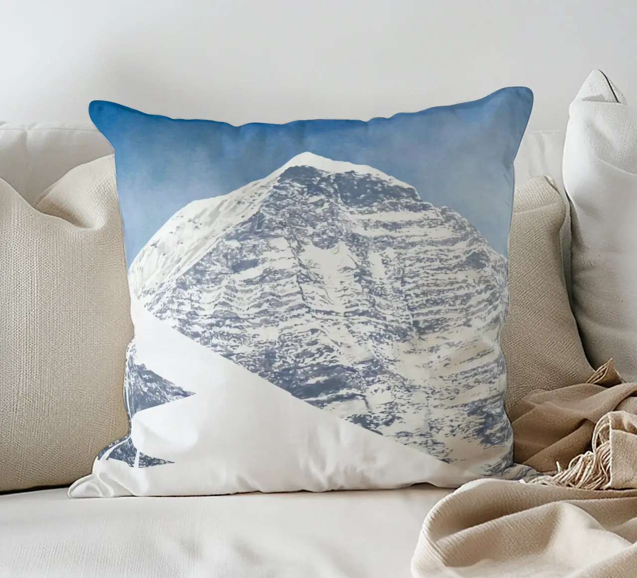 Ed Ruscha Montagna standard cuscino da Marcobarshop