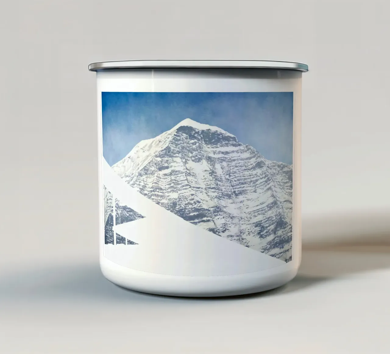 Ed Ruscha Montagna standard tazza in smalto da Marcobarshop