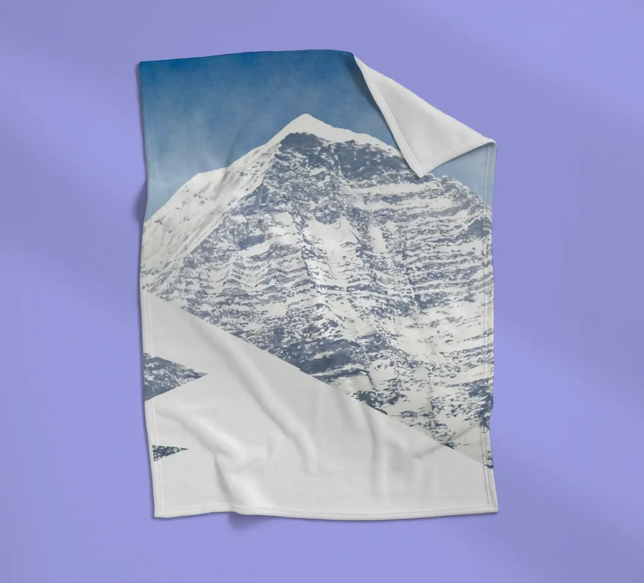 Ed Ruscha Montagna standard coperta in pile da Marcobarshop