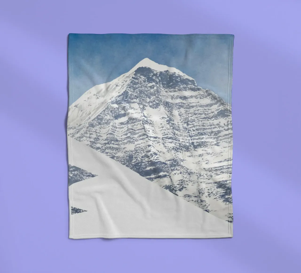 Ed Ruscha Montagna standard coperta in pile da Marcobarshop