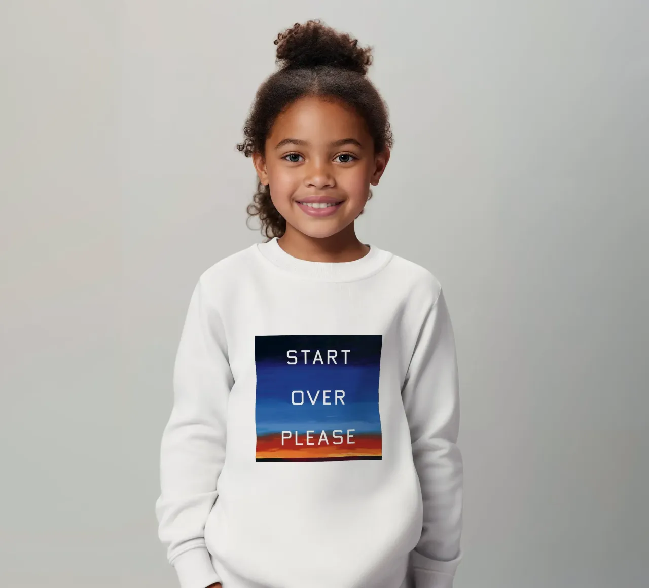 Ed Ruscha Ricominciare per favore felpa bambino da Marcobarshop