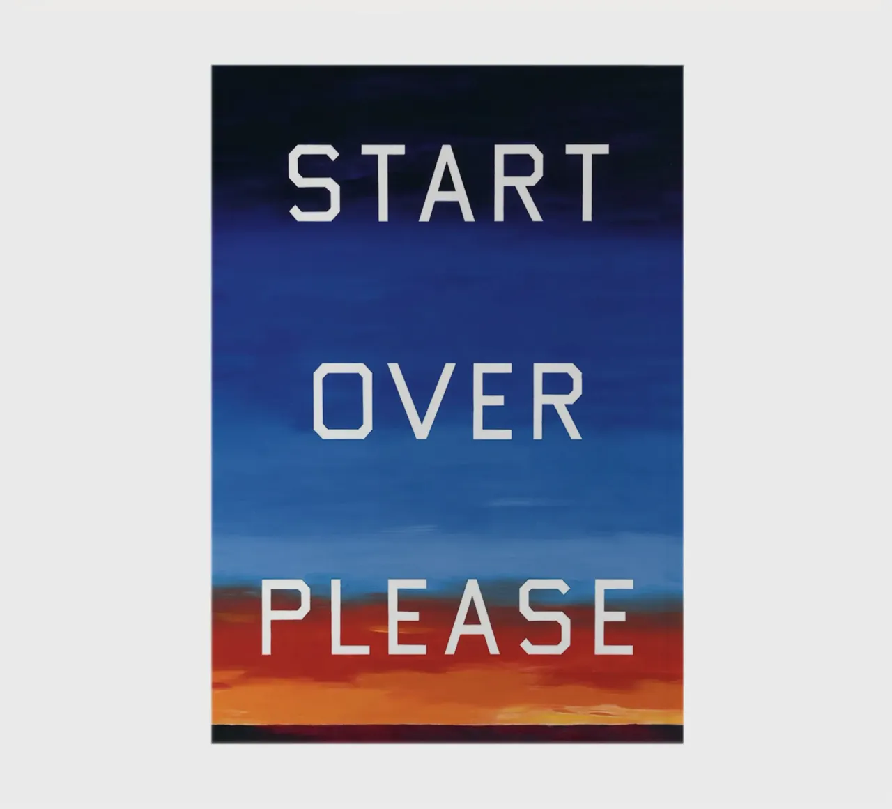 Ed Ruscha Start Over Please notebook by Marcobarshop