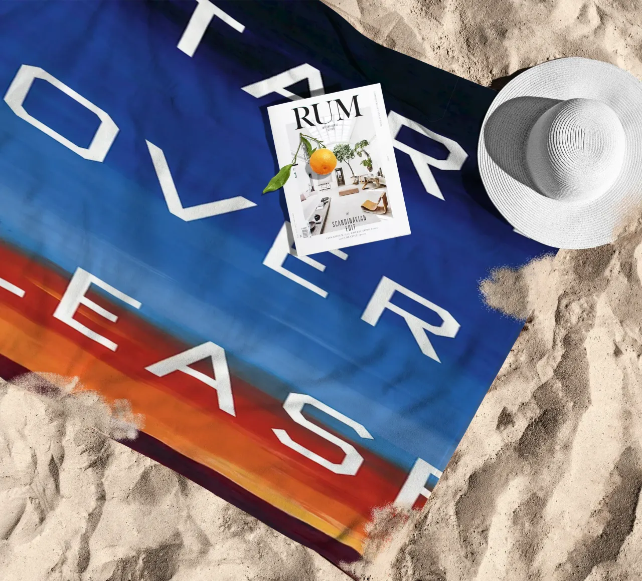 Ed Ruscha Start Over Please beach towel by Marcobarshop