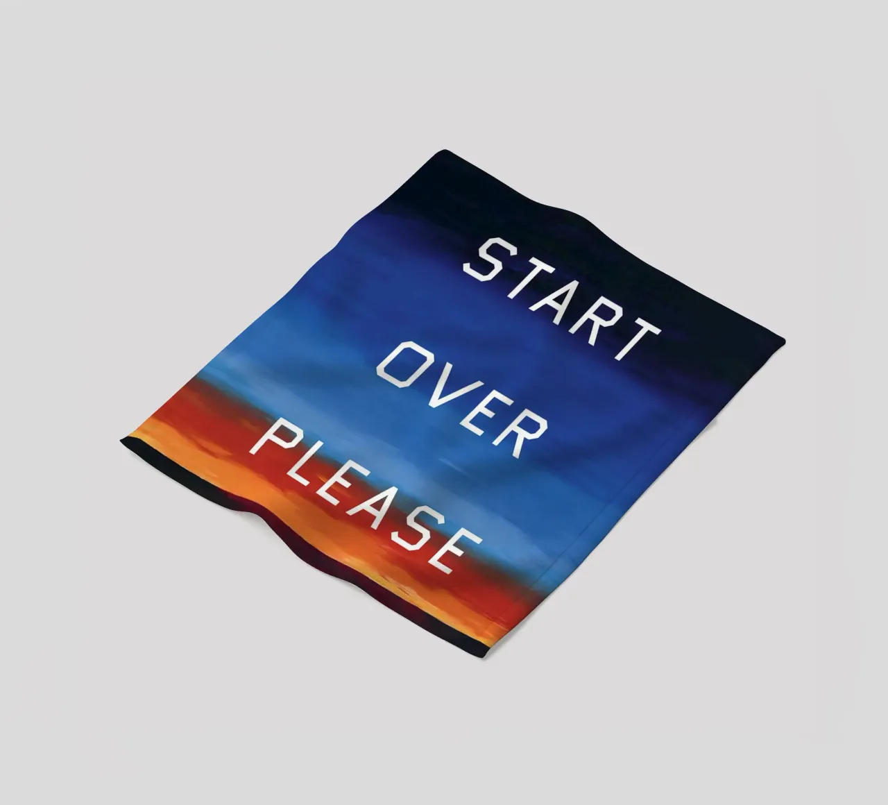 Ed Ruscha Start Over Please Fleecedecke von Marcobarshop