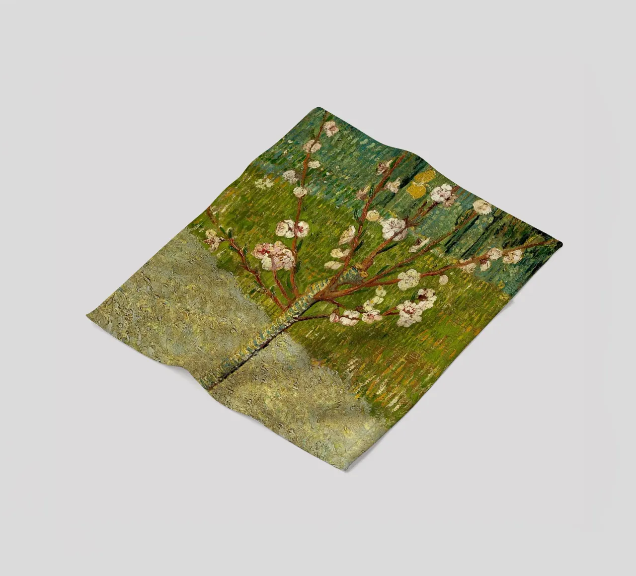 Mandorlo in fiore coperta in pile da ValerieArt