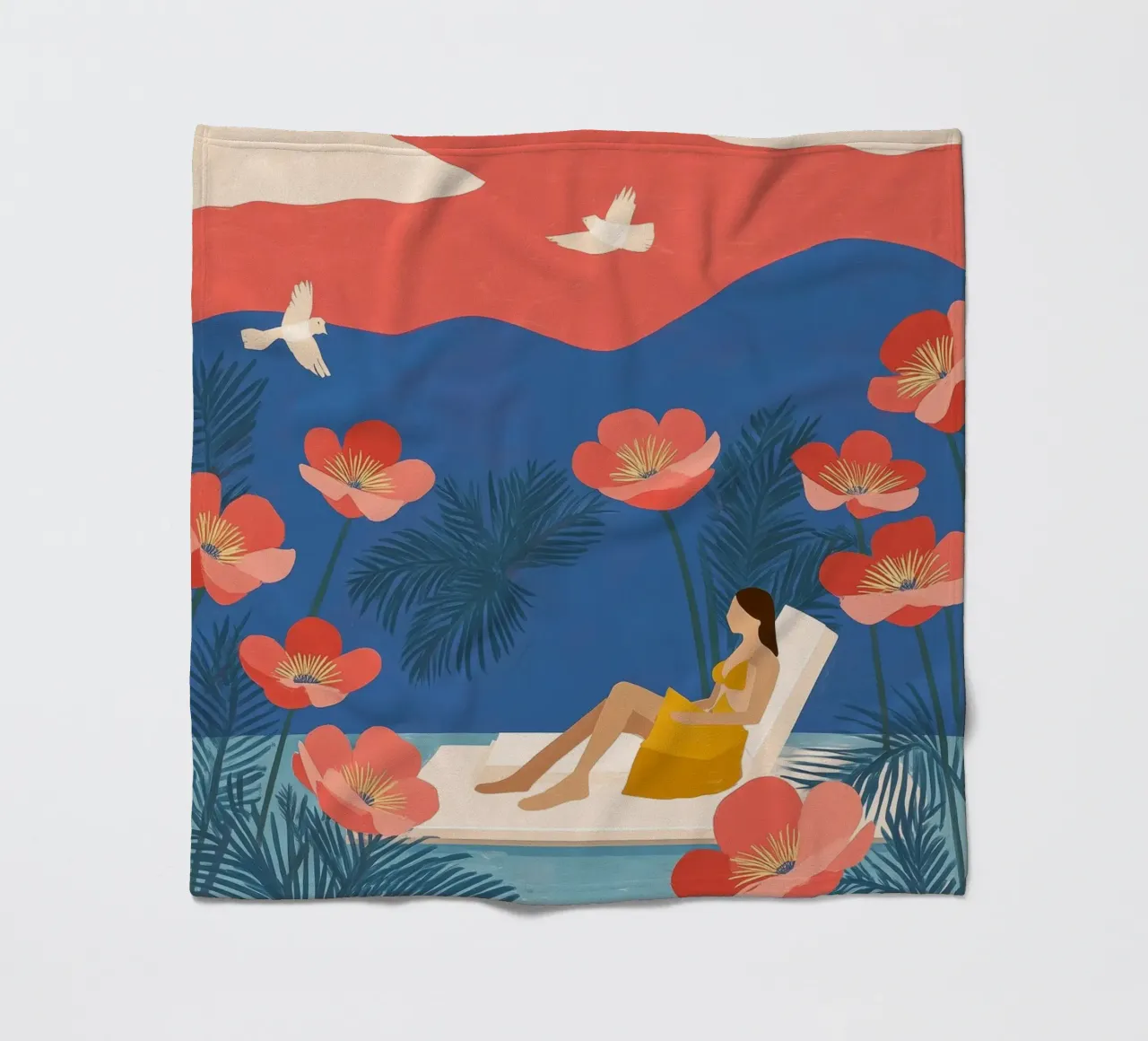 Floating in a Field of Dreams Fleecedecke von Clara August
