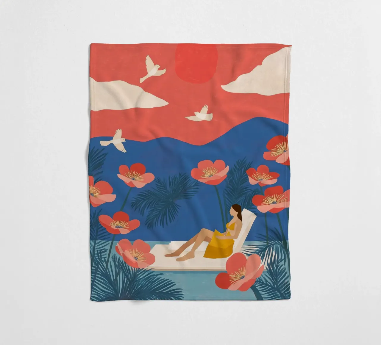 Floating in a Field of Dreams coperta in pile da Clara August