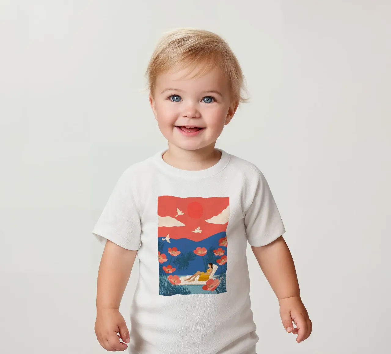 Floating in a Field of Dreams maglietta neonato da Clara August