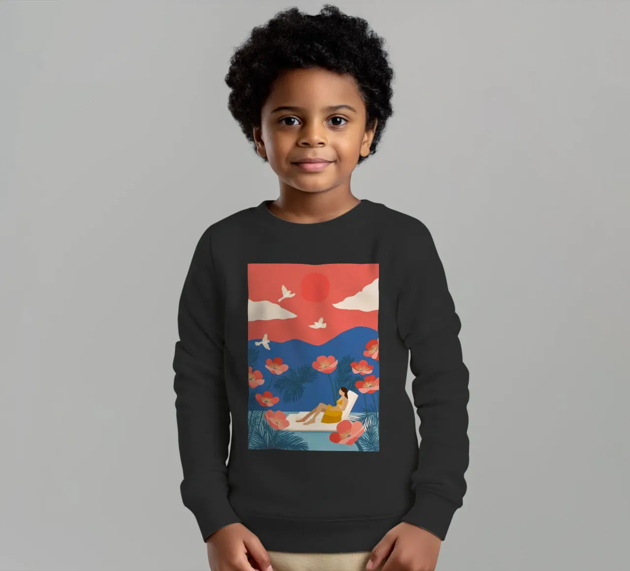 Floating in a Field of Dreams felpa bambino da Clara August