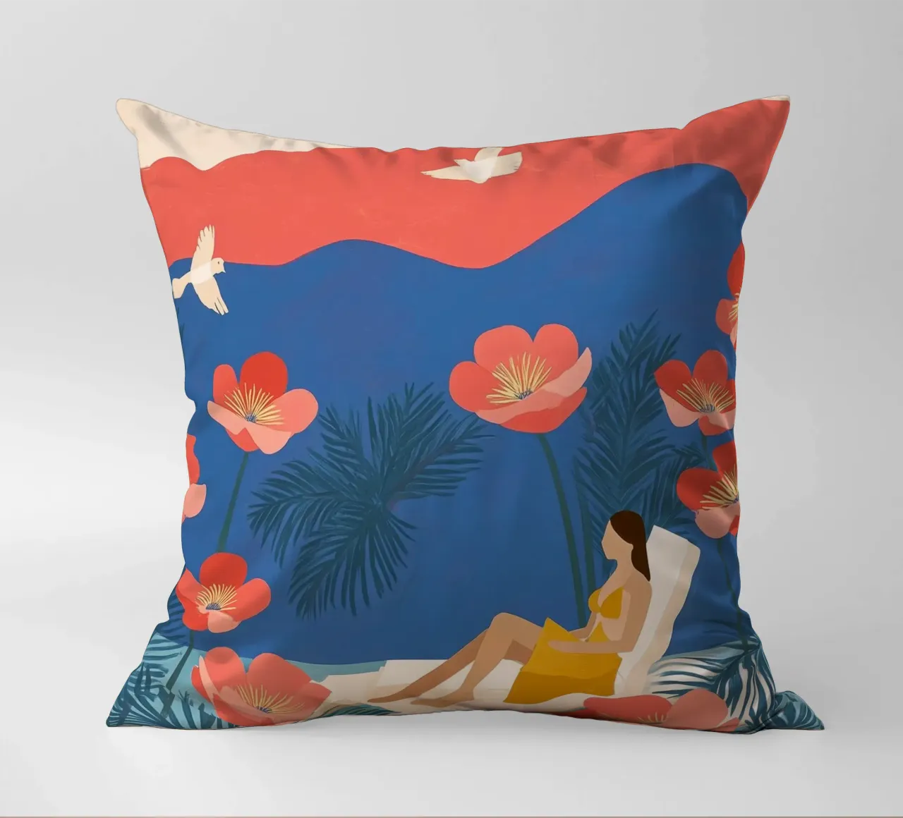 Floating in a Field of Dreams cuscino da Clara August